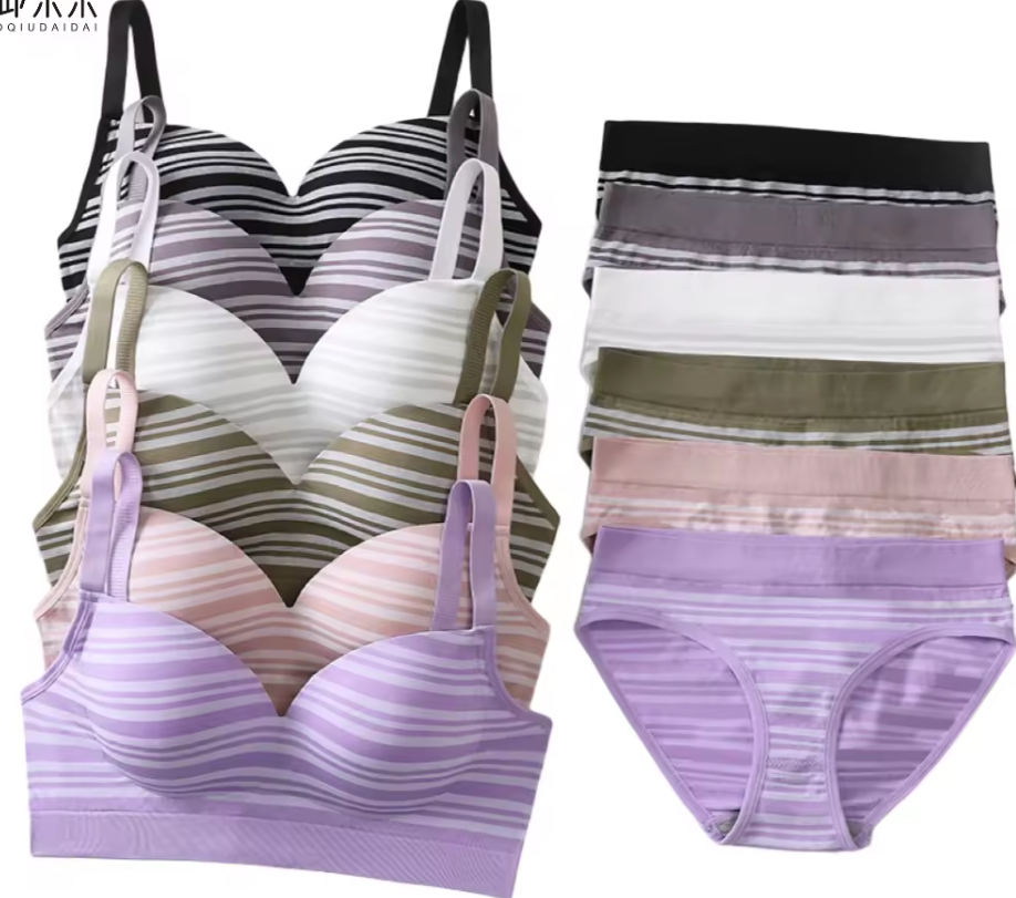 Women's fancy & Soft Matriyal Sexy Bra & Panty Set (Pack of 6)