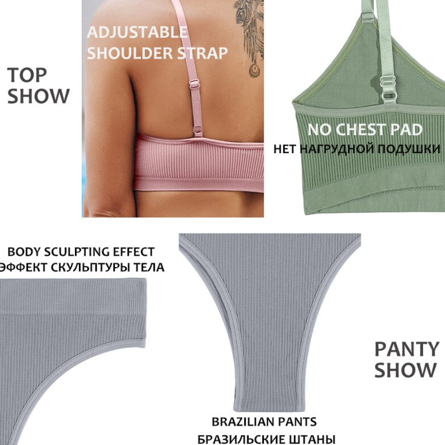 Women's fancy & Soft Matriyal Sexy Bra & Panty Set (Pack of 6)