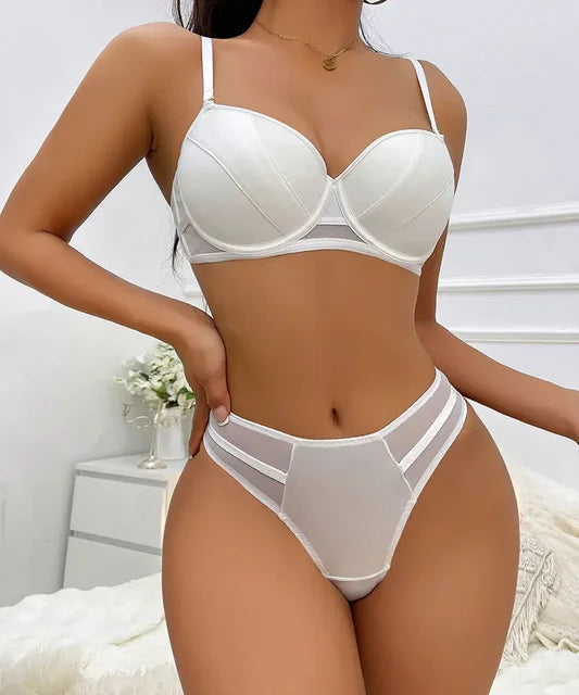Women's fancy & Soft Matriyal Sexy Bra & Panty Set (Pack of 4)