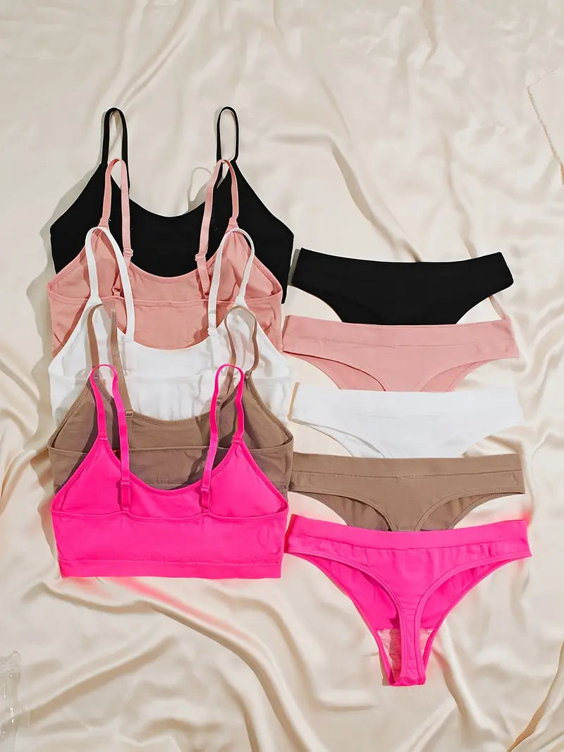 Women's fancy & Soft Matriyal Sexy Bra & Panty Set (Pack of 6)