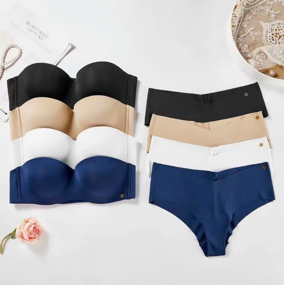Women's fancy & Soft Matriyal Sexy Bra & Panty Set (Pack of 4)