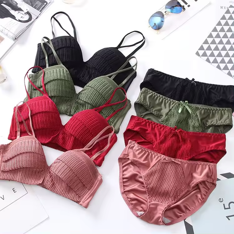Women's fancy & Soft Matriyal Sexy Bra & Panty Set (Pack of 4)