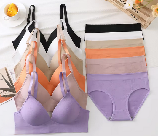 Women's fancy & Soft Matriyal Sexy Bra & Panty Set (Pack of 6)