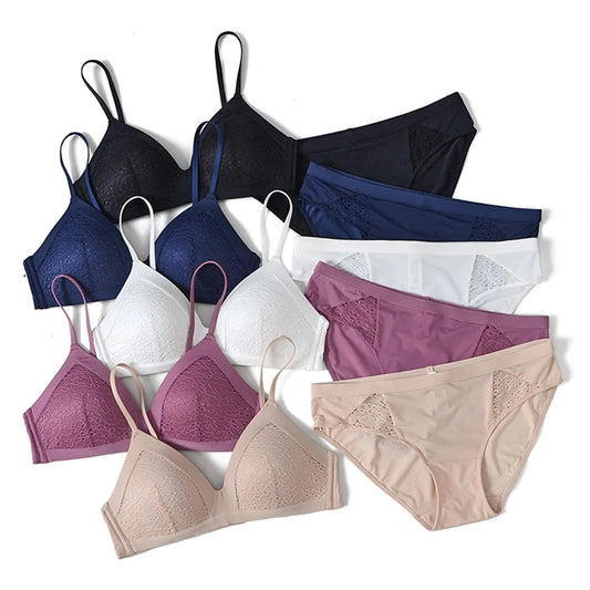 Women's fancy & Soft Matriyal Sexy Bra & Panty Set (Pack of 5)