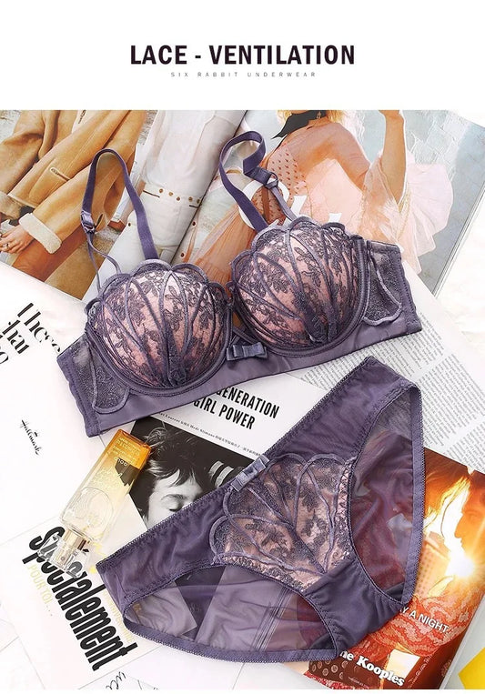 Women's fancy & Soft Matriyal Sexy Bra & Panty Set (Pack of 4)