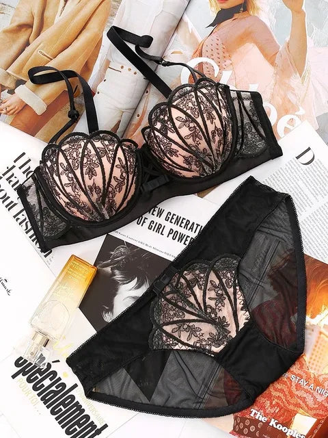 Women's fancy & Soft Matriyal Sexy Bra & Panty Set (Pack of 4)