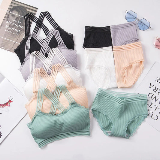 Women's fancy & Soft Matriyal Sexy Bra & Panty Set (Pack of 5)