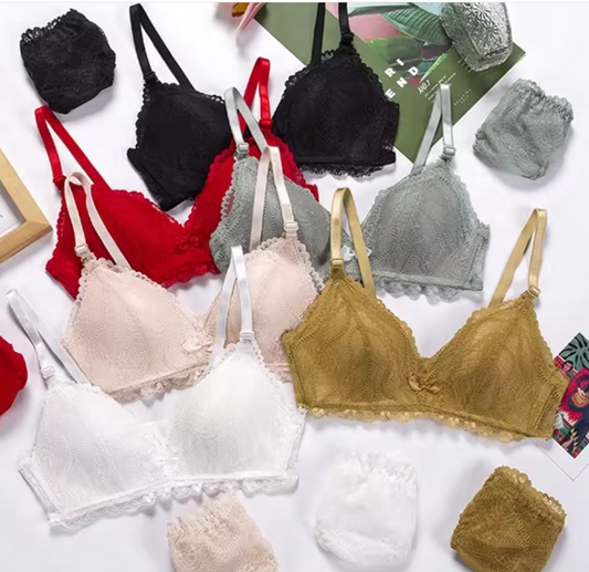 Women's fancy & Soft Matriyal Sexy Bra & Panty Set (Pack of 6)