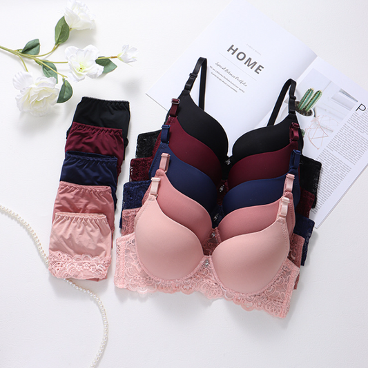 Women's fancy & Soft Matriyal Sexy Bra & Panty Set (Pack of 5)