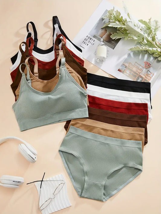 Women's fancy & Soft Matriyal Sexy Bra & Panty Set (Pack of 6)