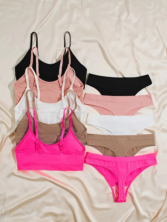 Women's fancy & Soft Matriyal Sexy Bra & Panty Set (Pack of 6)