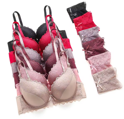 Women's fancy & Soft Matriyal Sexy Bra & Panty Set (Pack of 6)