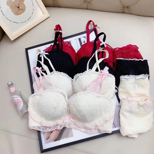 Women's fancy & Soft Matriyal Sexy Bra & Panty Set (Pack of 4)