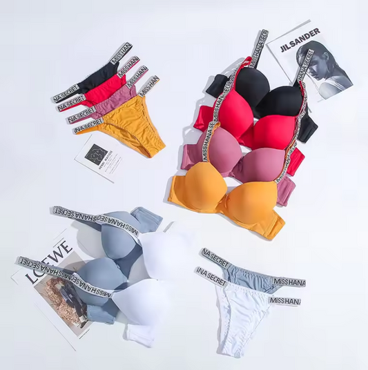 Women's fancy & Soft Matriyal Sexy Bra & Panty Set (Pack of 6)