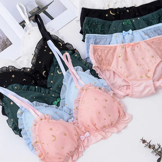 Women's fancy & Soft Matriyal Sexy Bra & Panty Set (Pack of 4)