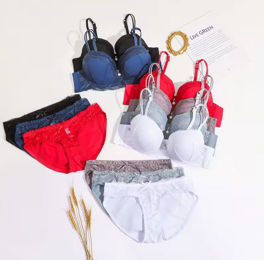 Women's fancy & Soft Matriyal Sexy Bra & Panty Set (Pack of 6)
