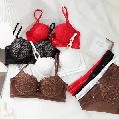 Women's fancy & Soft Matriyal Sexy Bra & Panty Set (Pack of 4)