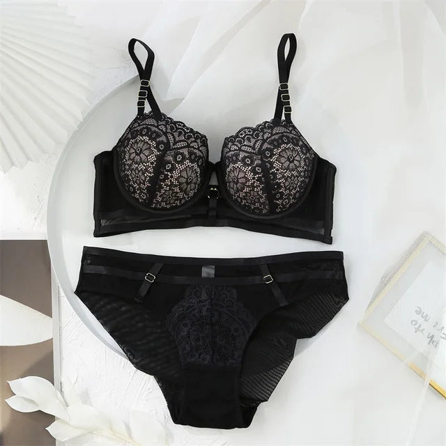 Women's fancy & Soft Matriyal Sexy Bra & Panty Set (Pack of 4)