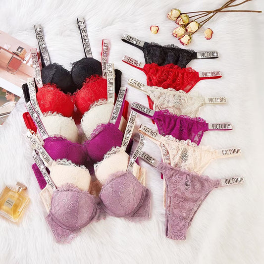 Women's fancy & Soft Matriyal Sexy Bra & Panty Set (Pack of 6)