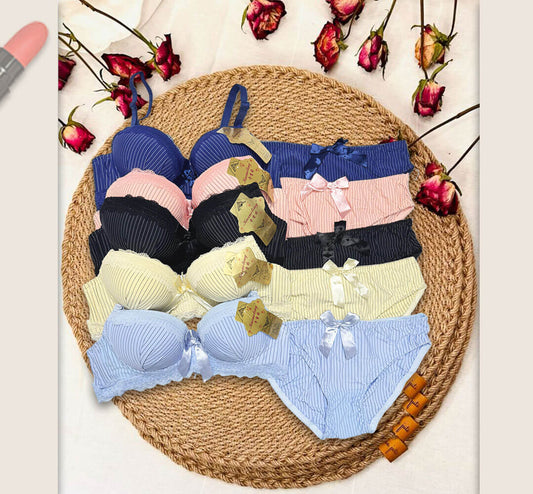 Women's fancy & Soft Matriyal Sexy Bra & Panty Set (Pack of 5)
