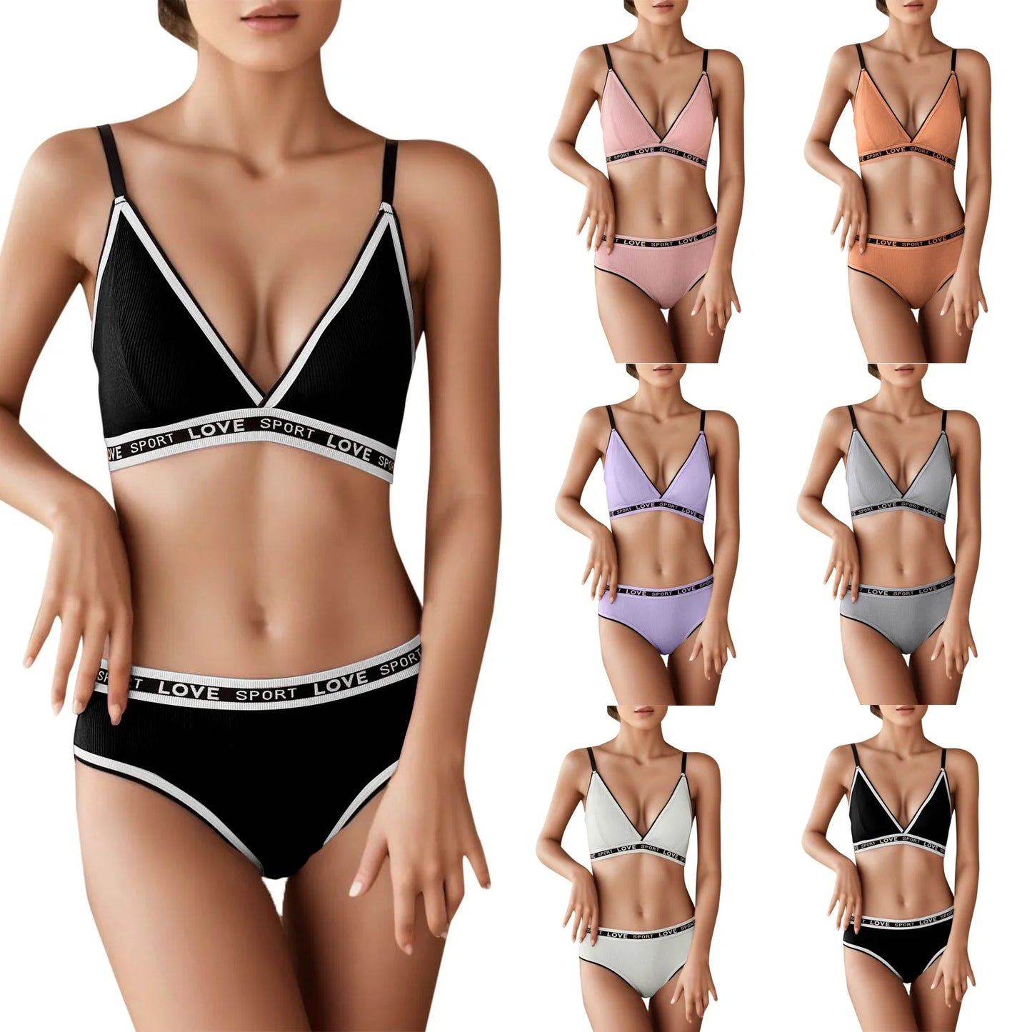 Women's fancy & Soft Matriyal Sexy Bra & Panty Set (Pack of 6)