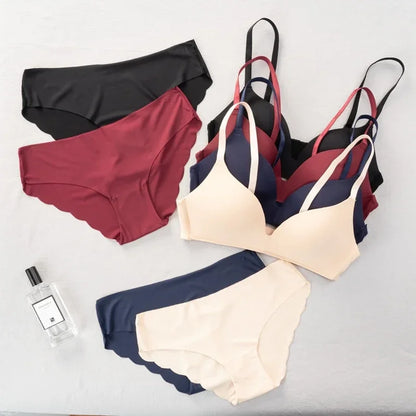 Women's fancy & Soft Matriyal Sexy Bra & Panty Set (Pack of 4)