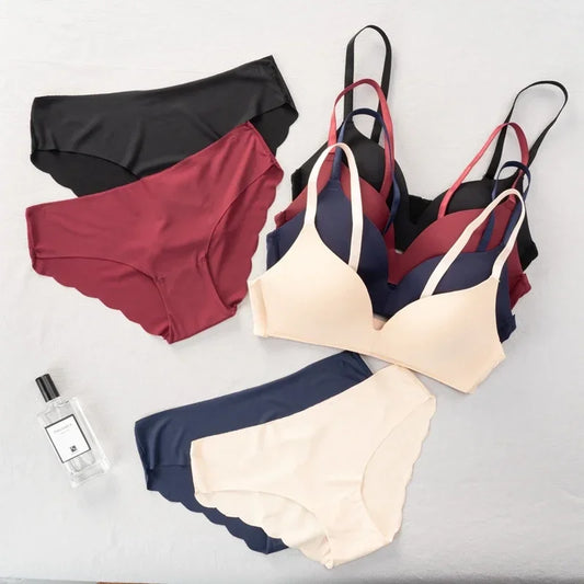 Women's fancy & Soft Matriyal Sexy Bra & Panty Set (Pack of 4)