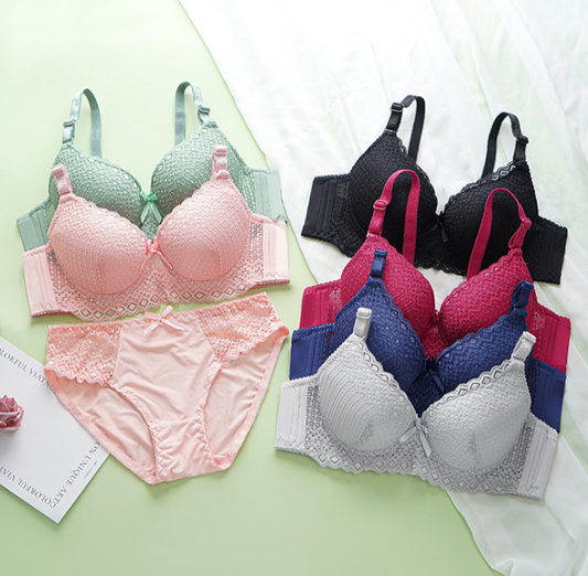 Women's fancy & Soft Matriyal Sexy Bra & Panty Set (Pack of 6)