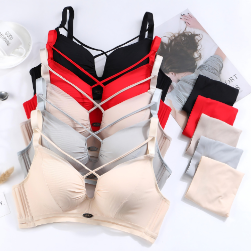Women's fancy & Soft Matriyal Sexy Bra & Panty Set (Pack of 6)