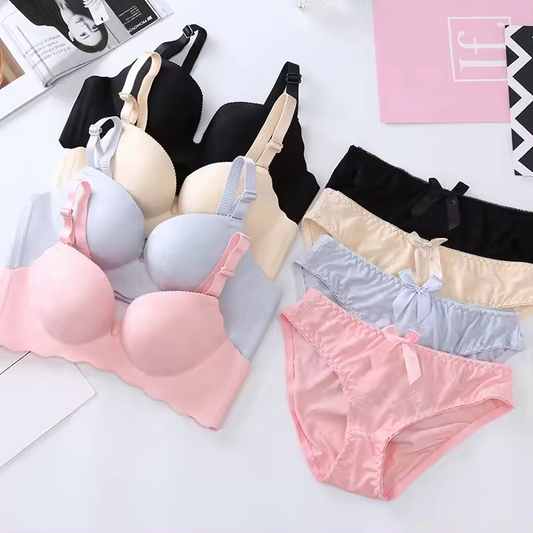 Women's fancy & Soft Matriyal Sexy Bra & Panty Set (Pack of 4)