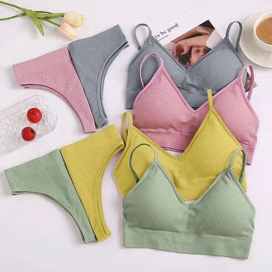 Women's fancy & Soft Matriyal Sexy Bra & Panty Set (Pack of 4)