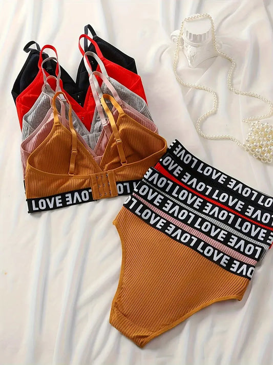 Women's fancy & Soft Matriyal Sexy Bra & Panty Set (Pack of 5)
